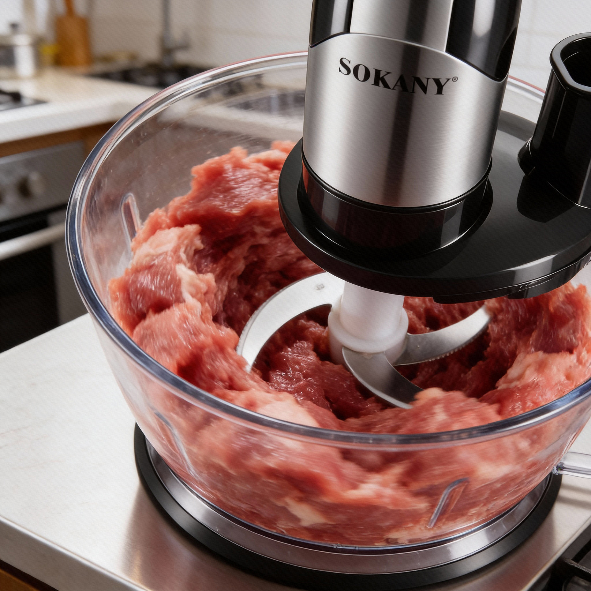 محضر طعام 8 فى 1 بضمان عامين 1800 واط من سوكانى - الصورة 3